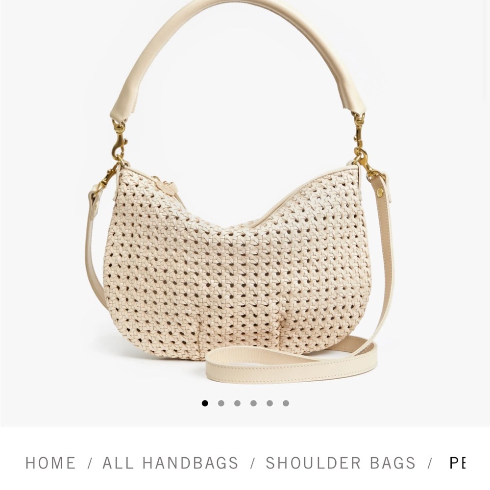 Clare V Cream Rattan Petite Moyen